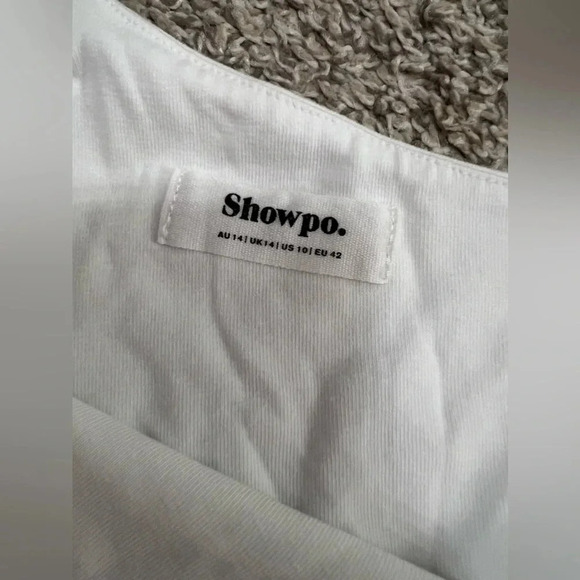 One shoulder white top - Picture 3 of 3